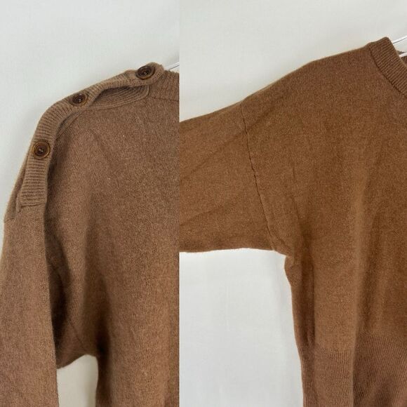 Vintage JH Collectibles Wool Rabbit Hair Blend Brown Sweater - Picture 7 of 8